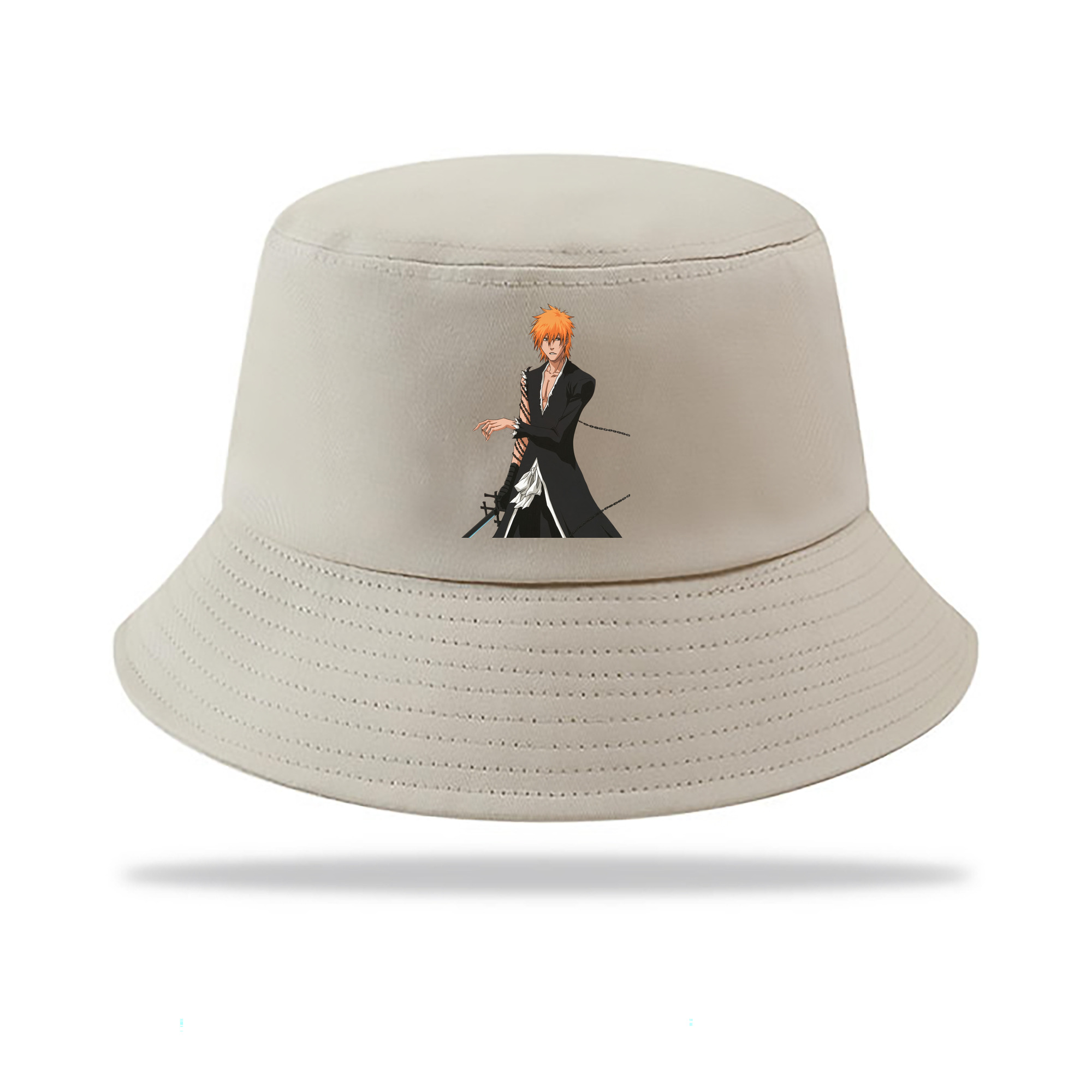 （画像用） ブリーチ 黒崎一護（くろさき いちご）BLEACH Kurosaki Ichigo アウトドア日除けバケットハット